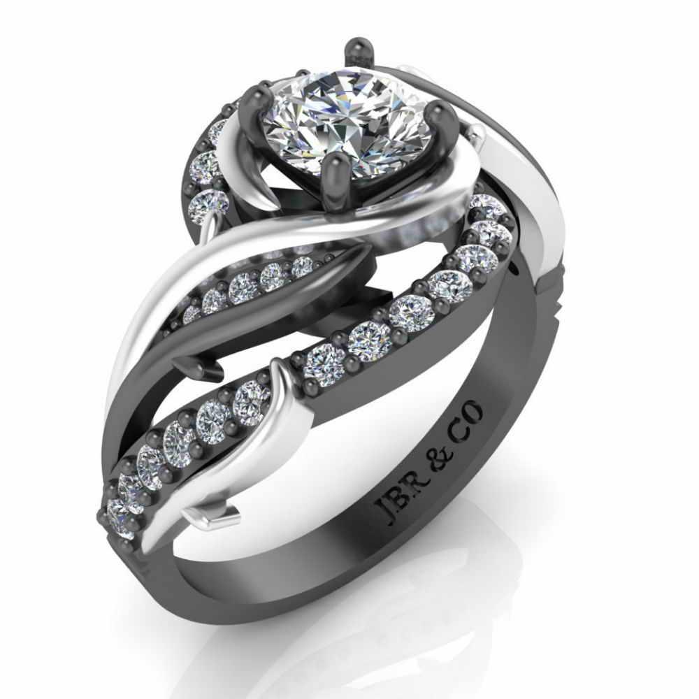 Thorn Engagement Two Tone S925 Ring - JBR Jeweler