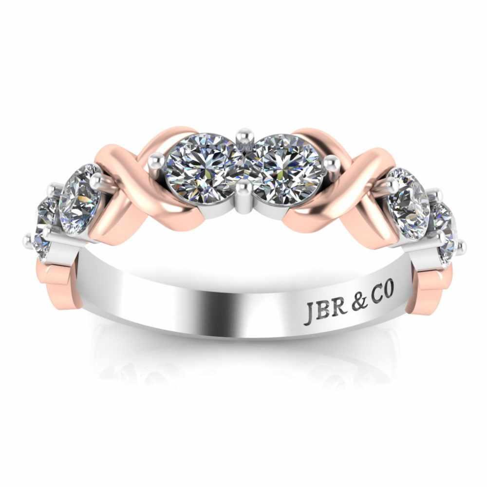 Two Tone Infinity Design Sterling Silver Ring - JBR Jeweler