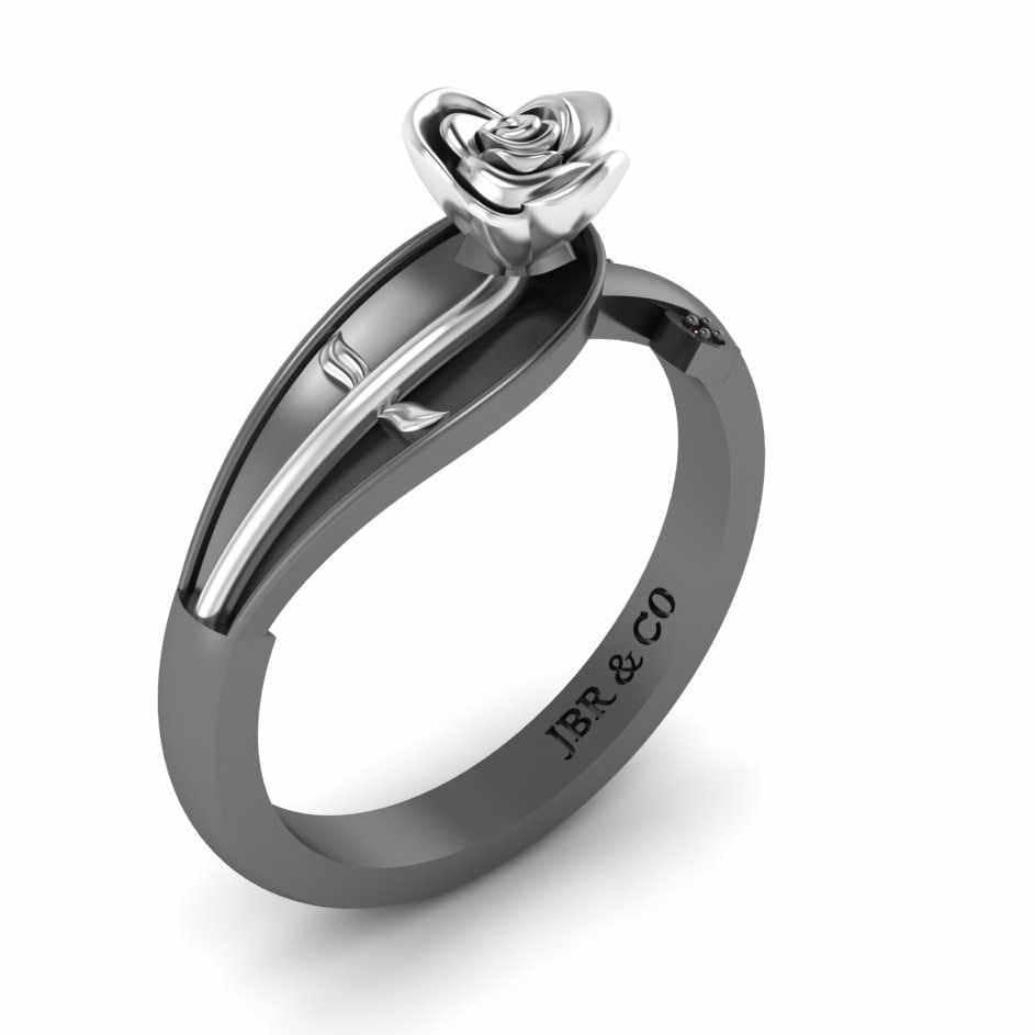 Two tone on sale sterling silver rings