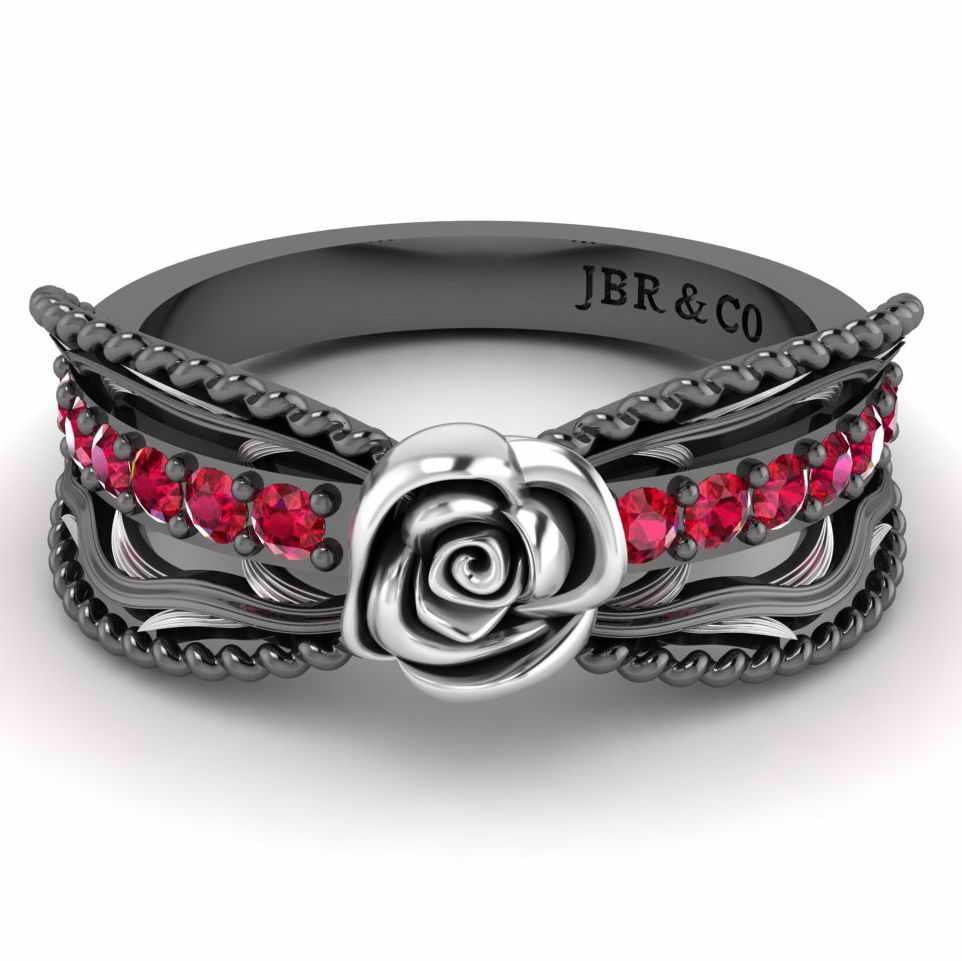 Two Tone Twisted Style Rose Ring In Sterling Silver - JBR Jeweler