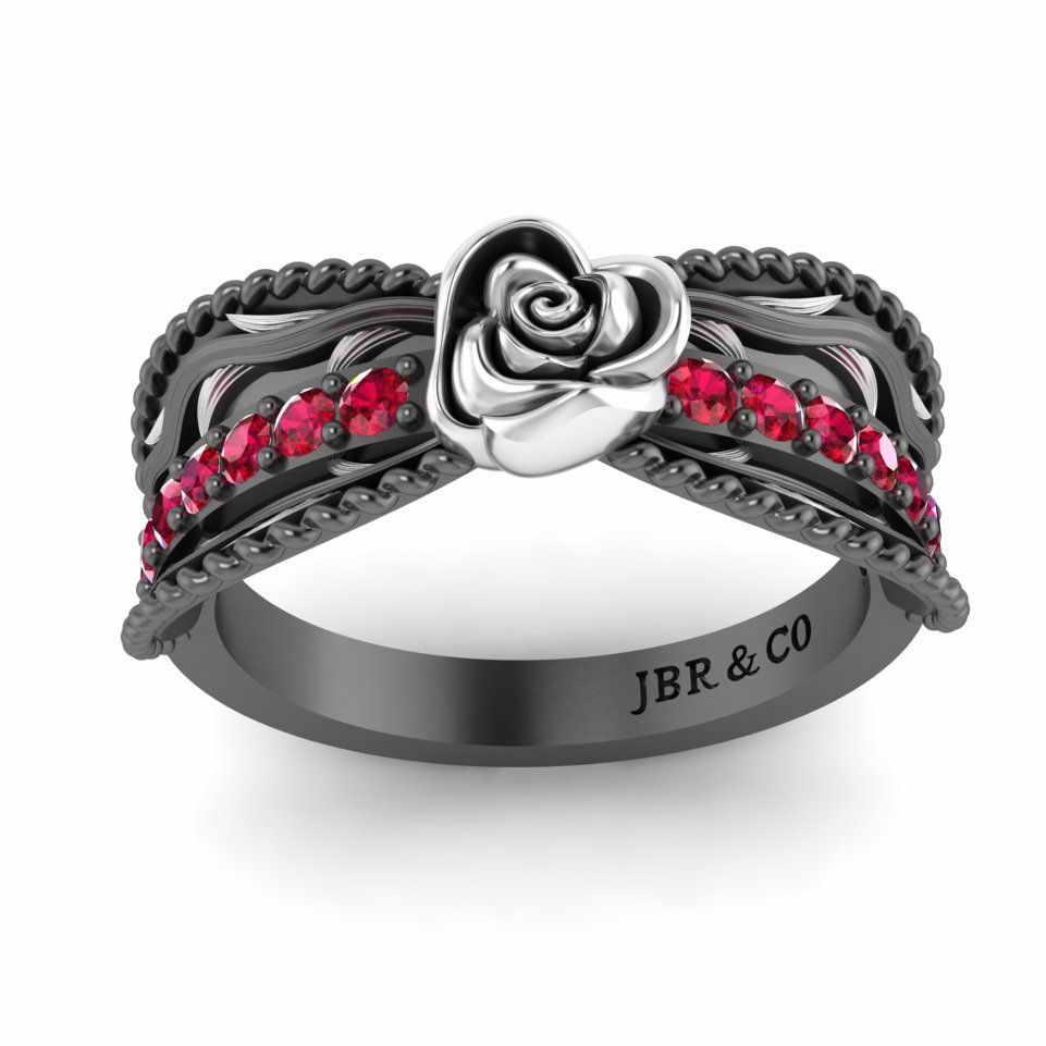 Two Tone Twisted Style Rose Ring In Sterling Silver - JBR Jeweler