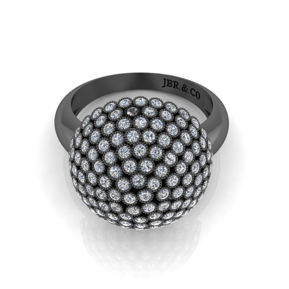 Umbrella Style Round Cut Luxurious Cocktail Ring - JBR Jeweler
