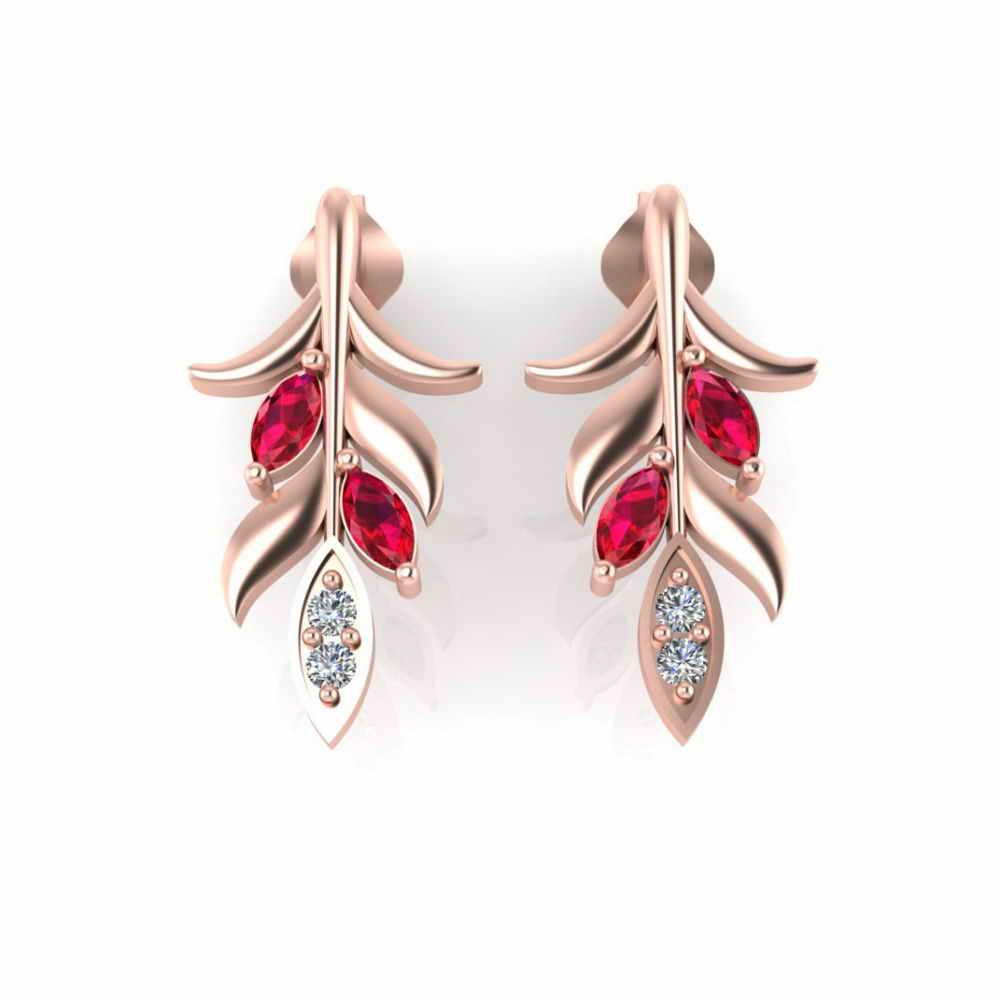 Wheat Drop Marquise Cut Sterling Silver Earrings - JBR Jeweler